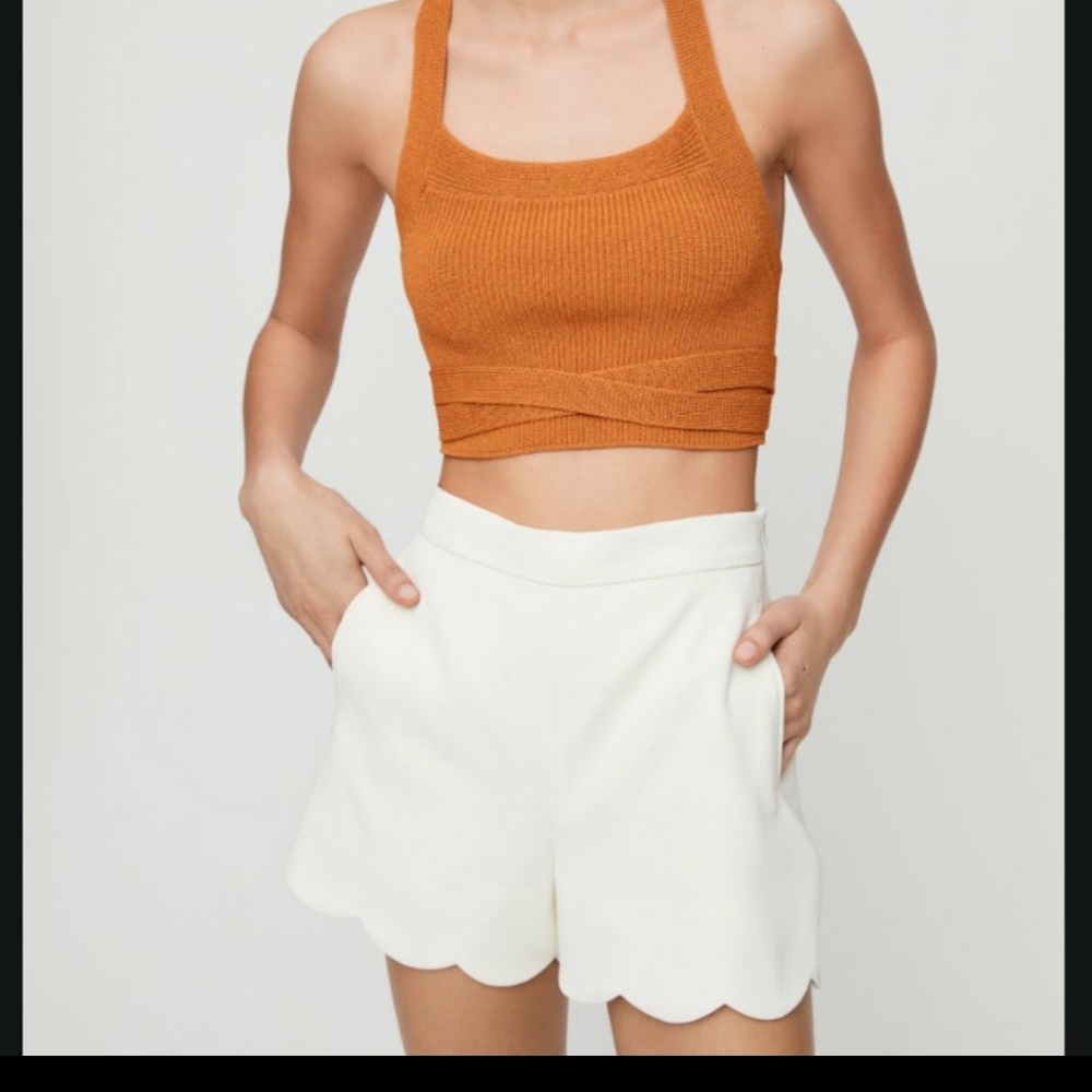 Aritzia Wilfred Arbre White Shorts 6